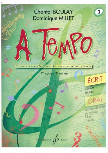 A tempo : écrit. Volume 3 Visuell